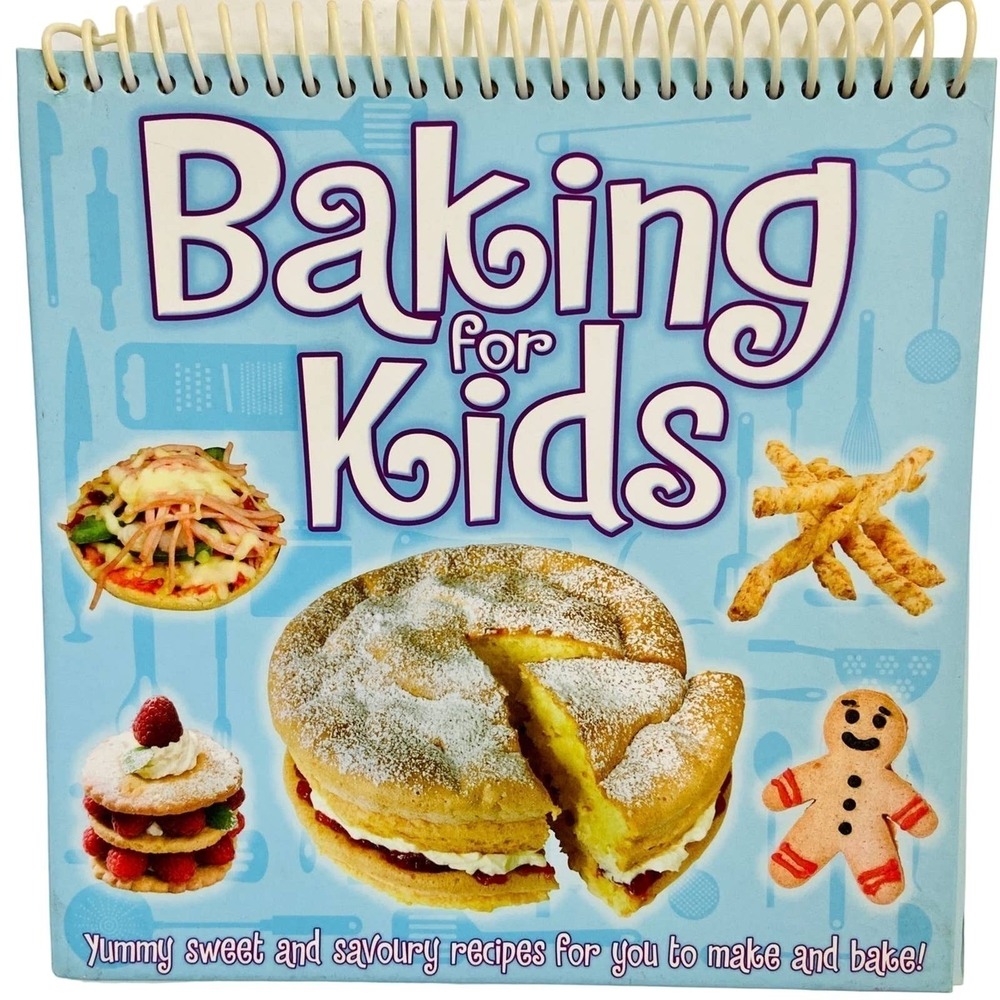 Imagine That Baking for Kids Spiral Bound Easel Cookbook Sweet Savory Recipes